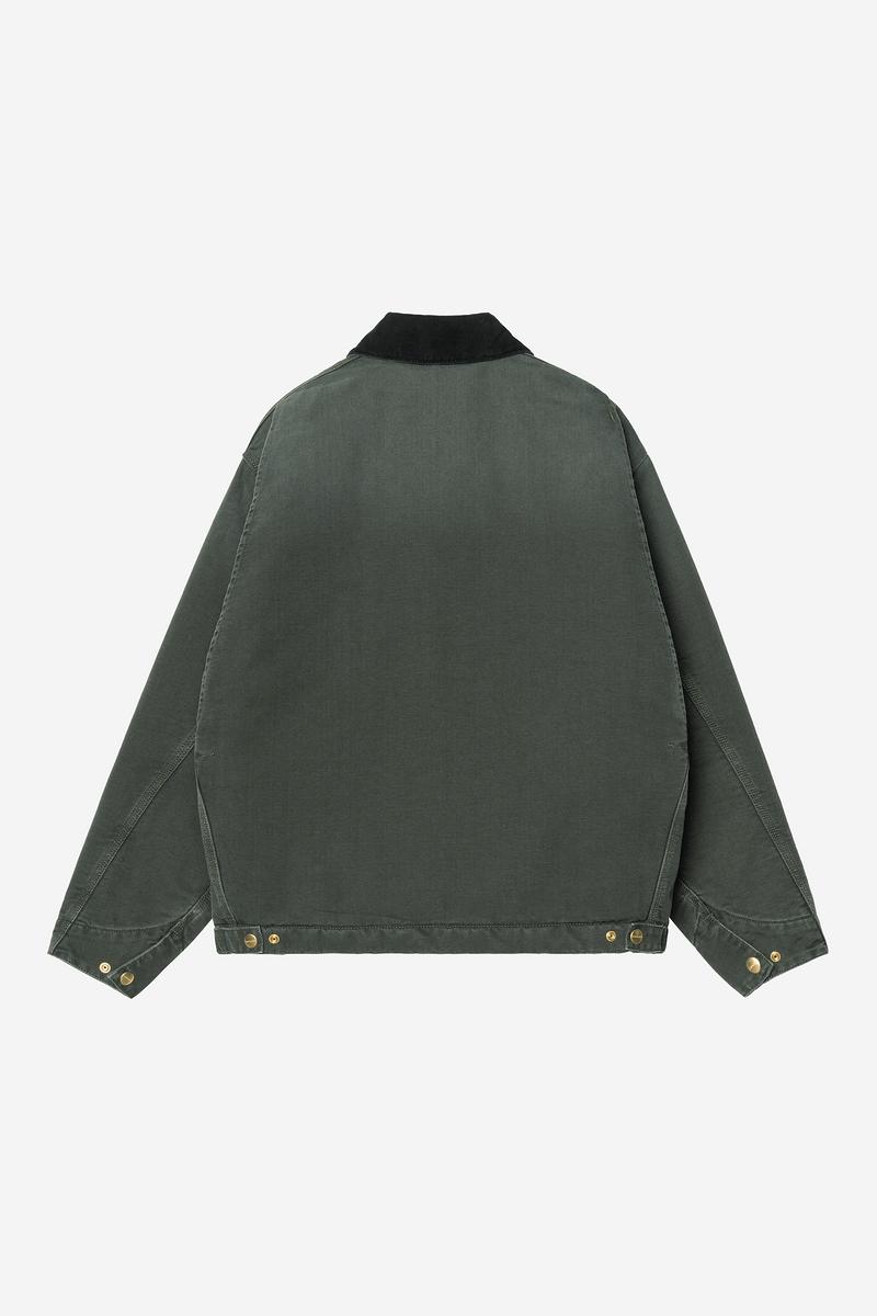 Carhartt OG Detroit Jacket - Rabe / Schwarz, Steinleinwand