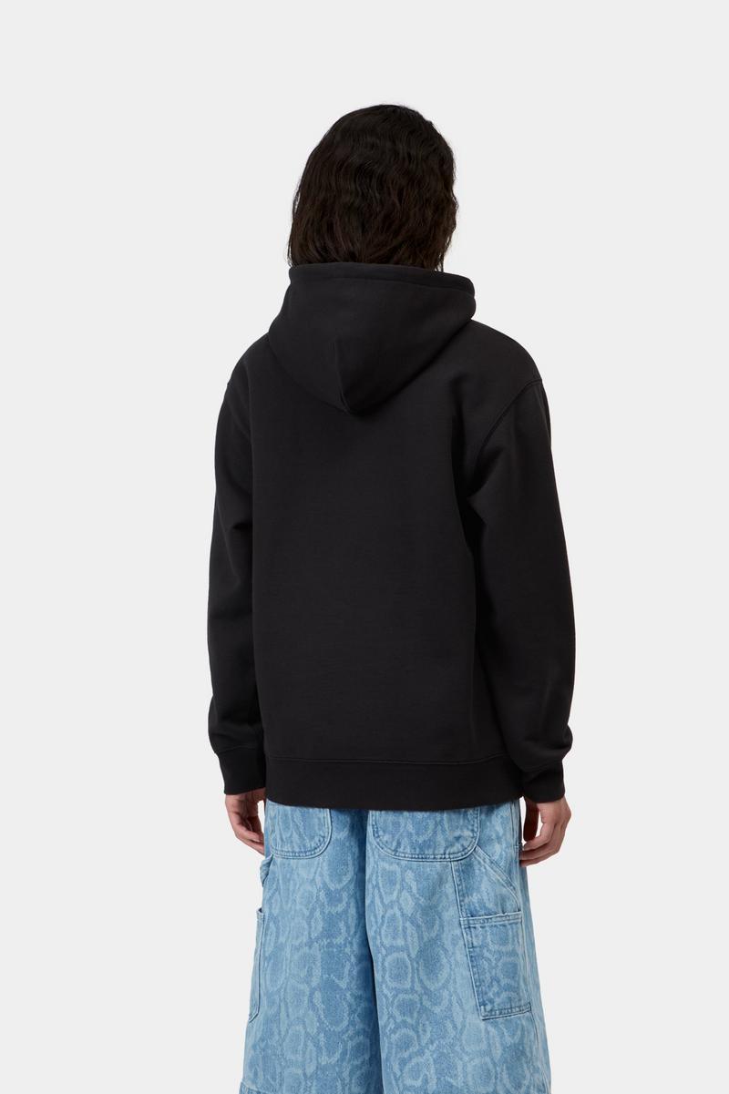 Carhartt Hooded Sweatshirt - Schwarz / Hortensie