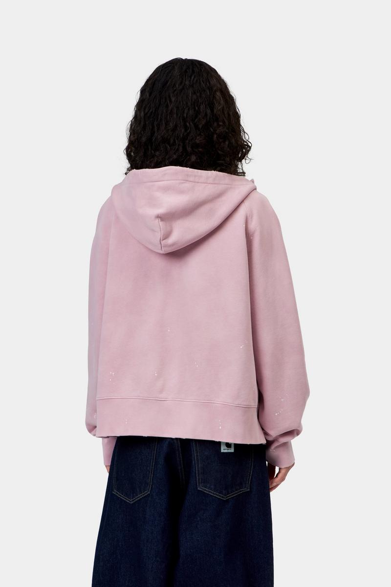 Carhartt Hooded Painter Jacket - Hortensia, Zerstöre Wäsche, Spritzer