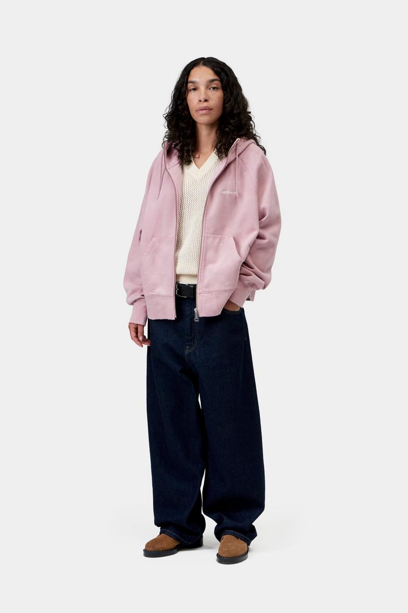 Carhartt Hooded Painter Jacket - Hortensia, Zerstöre Wäsche, Spritzer
