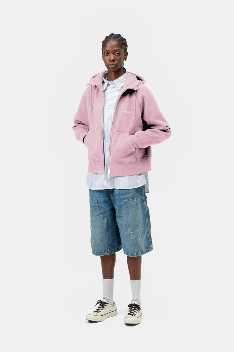 Carhartt Hooded Painter Jacket - Hortensia, Zerstöre Wäsche, Spritzer