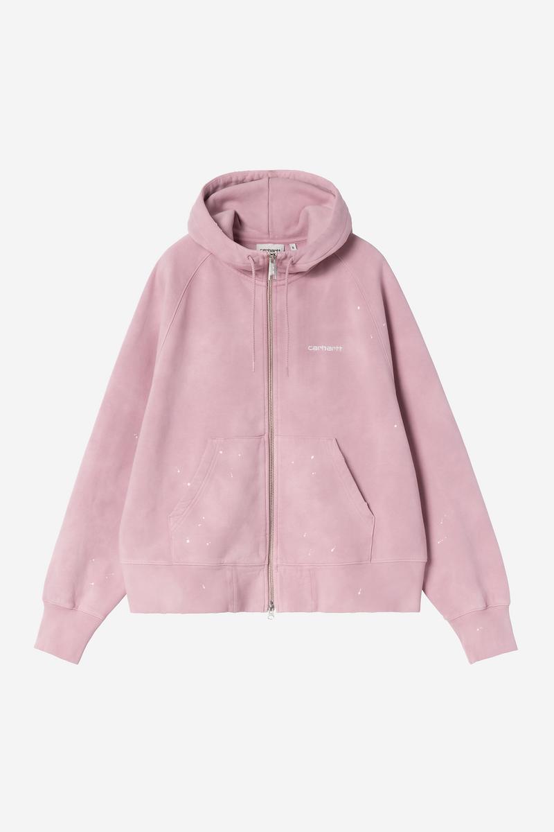 Carhartt Hooded Painter Jacket - Hortensia, Zerstöre Wäsche, Spritzer