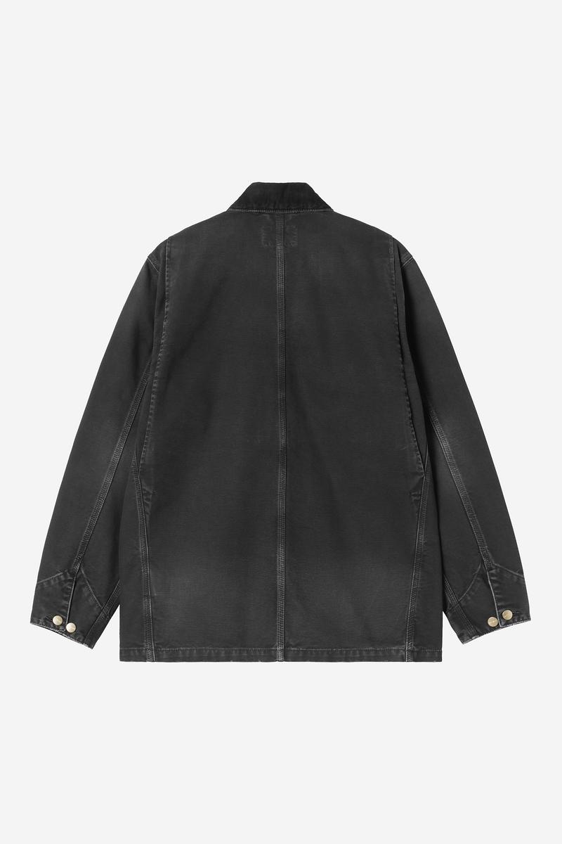 Carhartt OG Chore Coat - Schwarz / Schwarz, Destroy-Waschung