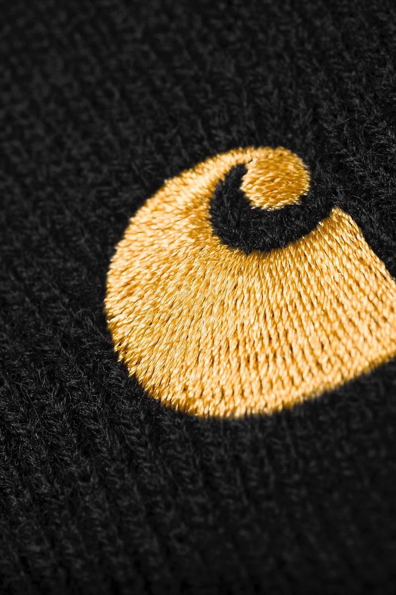 Carhartt Chase Beanie - Schwarz / Gold