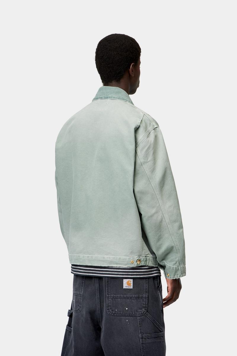 Carhartt OG Detroit Jacket - Shady Green / Shady Green, Destroy-Waschung