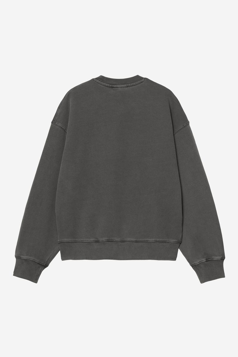 Carhartt Nelson Sweatshirt - Schwarz, stückgefärbt
