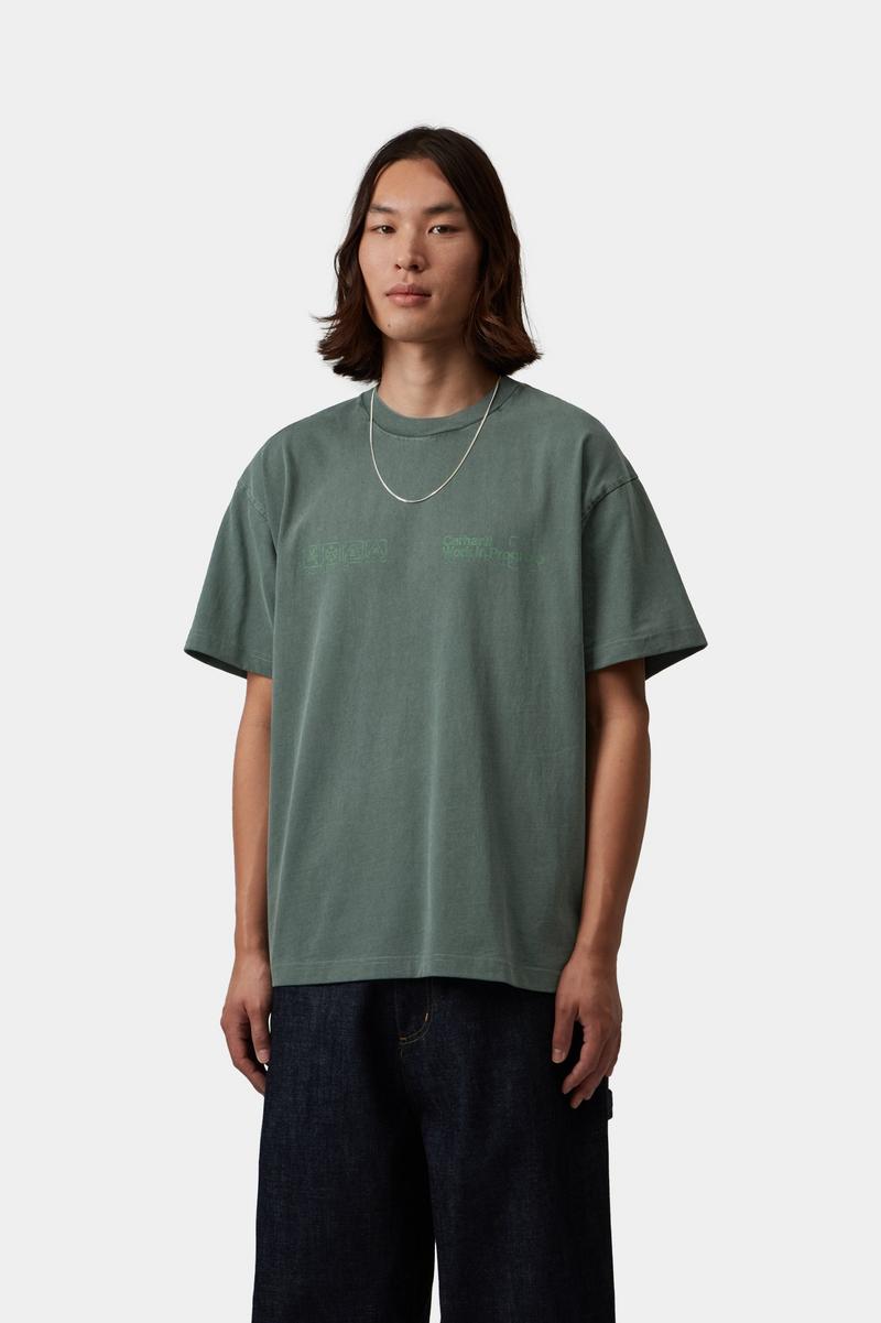 Carhartt S/S Boxed T-Shirt - Dunkler Skarabäus, stückgefärbt