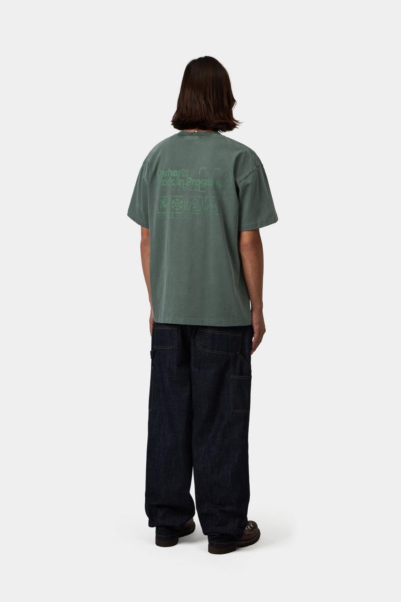 Carhartt S/S Boxed T-Shirt - Dunkler Skarabäus, stückgefärbt