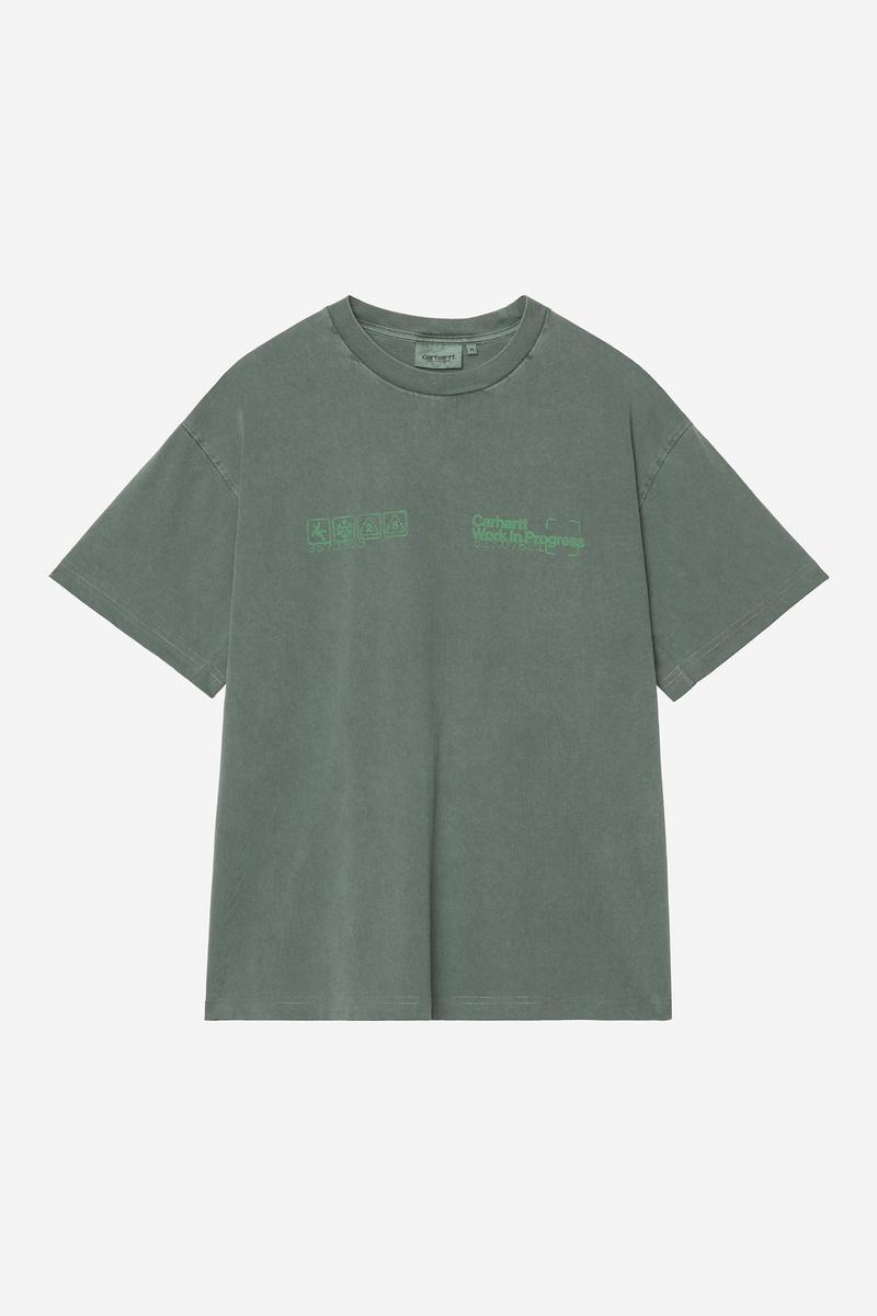 Carhartt S/S Boxed T-Shirt - Dunkler Skarabäus, stückgefärbt