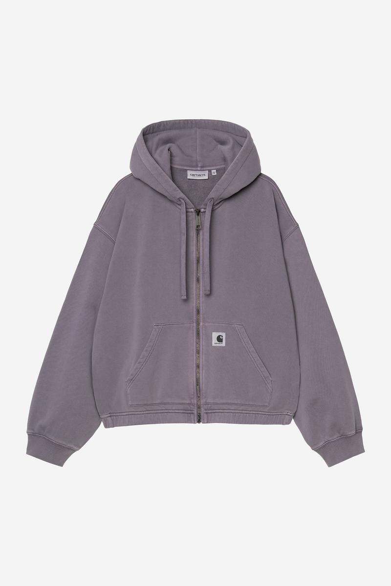 Carhartt Hooded Hoggard Jacket - Shady Purple, stückgefärbt