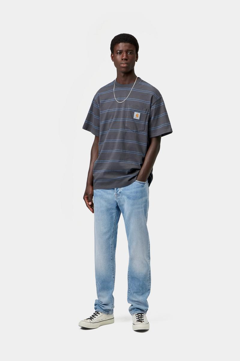 Carhartt Klondike Pant - Blau, helle Used-Waschung