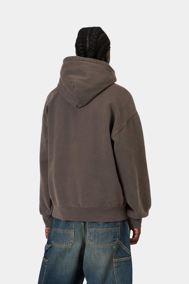 Carhartt Hooded Vista Sweatshirt - Tabak, Stückgefärbt