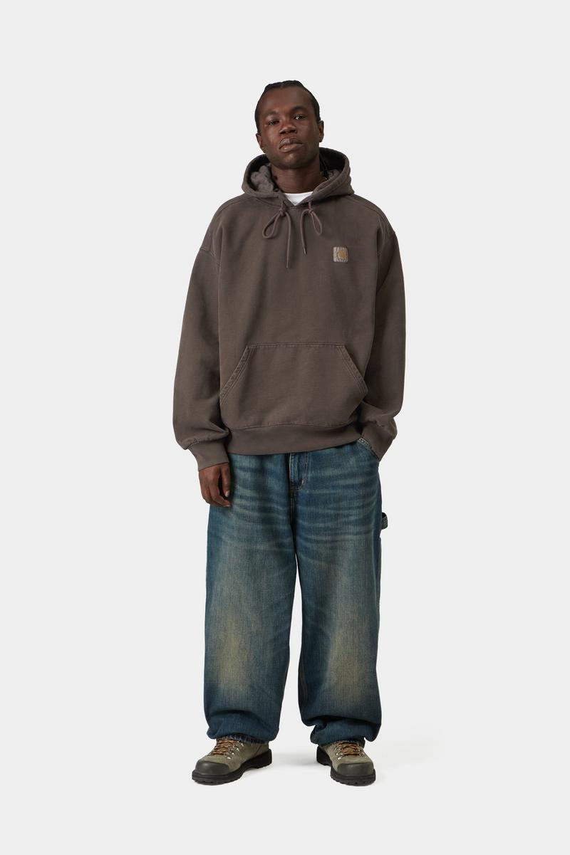 Carhartt Hooded Vista Sweatshirt - Tabak, Stückgefärbt