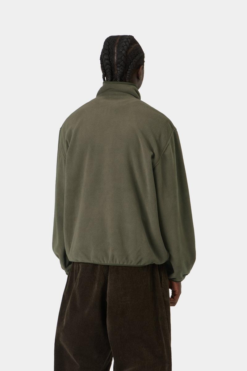 Carhartt Edmore Half Zip Sweat - Zypresse / Schwarz