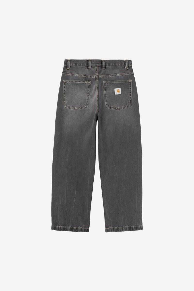 Carhartt Brandon Pant - Schwarz, Marmor-Use-Waschung