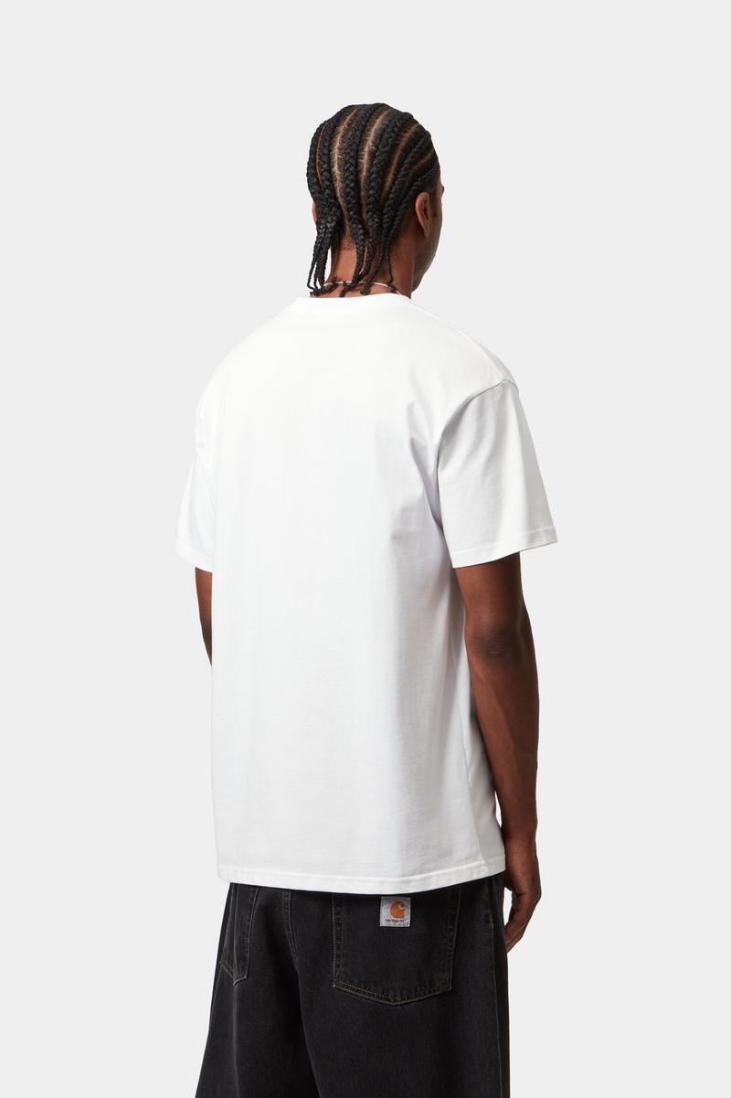 Carhartt S/S Chase T-Shirt - Weiß / Gold