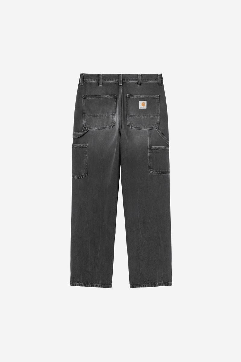 Carhartt Single Knee Pant - Schwarz, Marmor-Use-Waschung