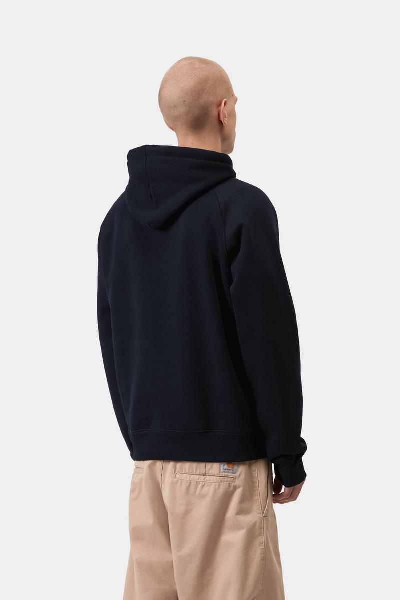 Carhartt Hooded Chase Sweatshirt - Dunkles Marineblau / Gold