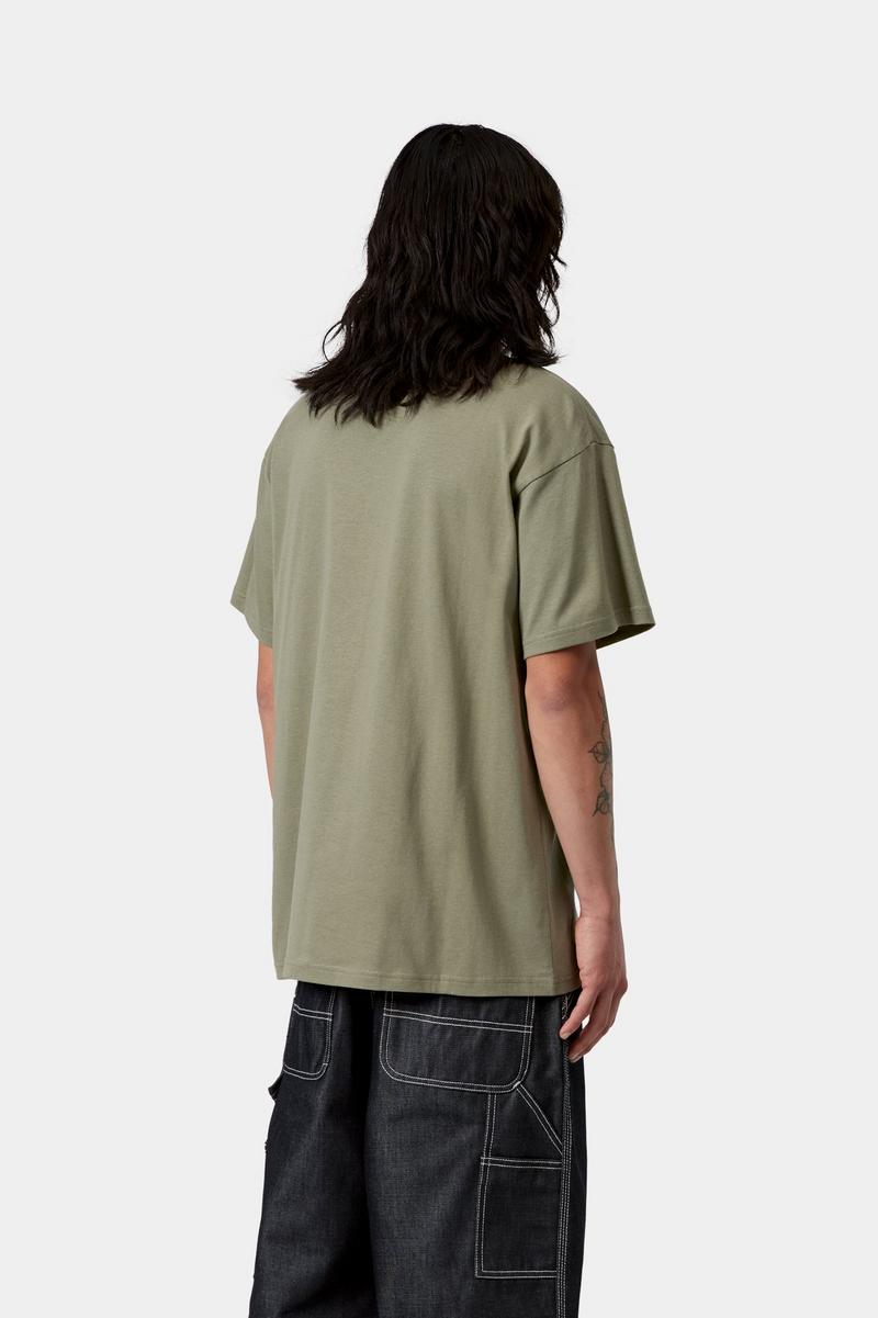 Carhartt S/S Barbwire C T-Shirt - Dollargrün