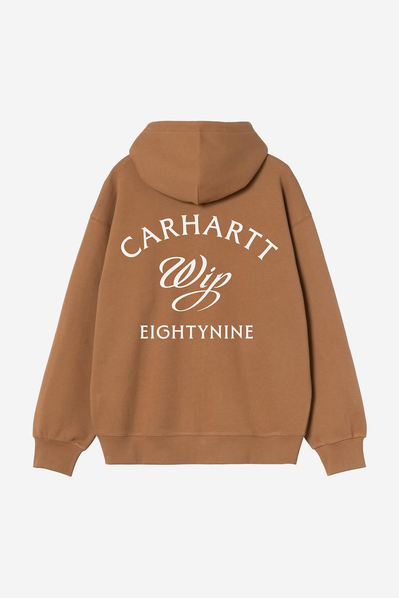 Carhartt Hooded Eightynine Sweat Jacket - Hamilton Brown