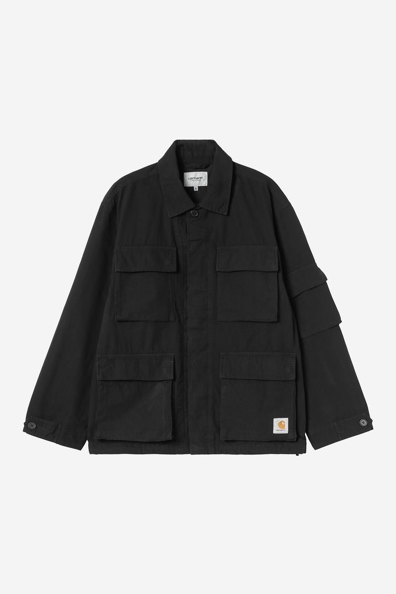 Carhartt Mandelson Jacket - Schwarz, stückgefärbt