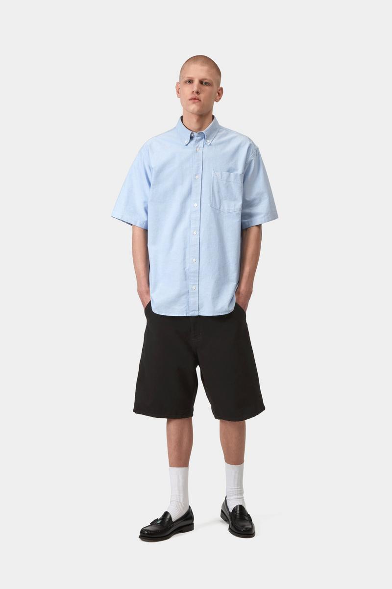 Carhartt Single Knee Short - Schwarz, gespült