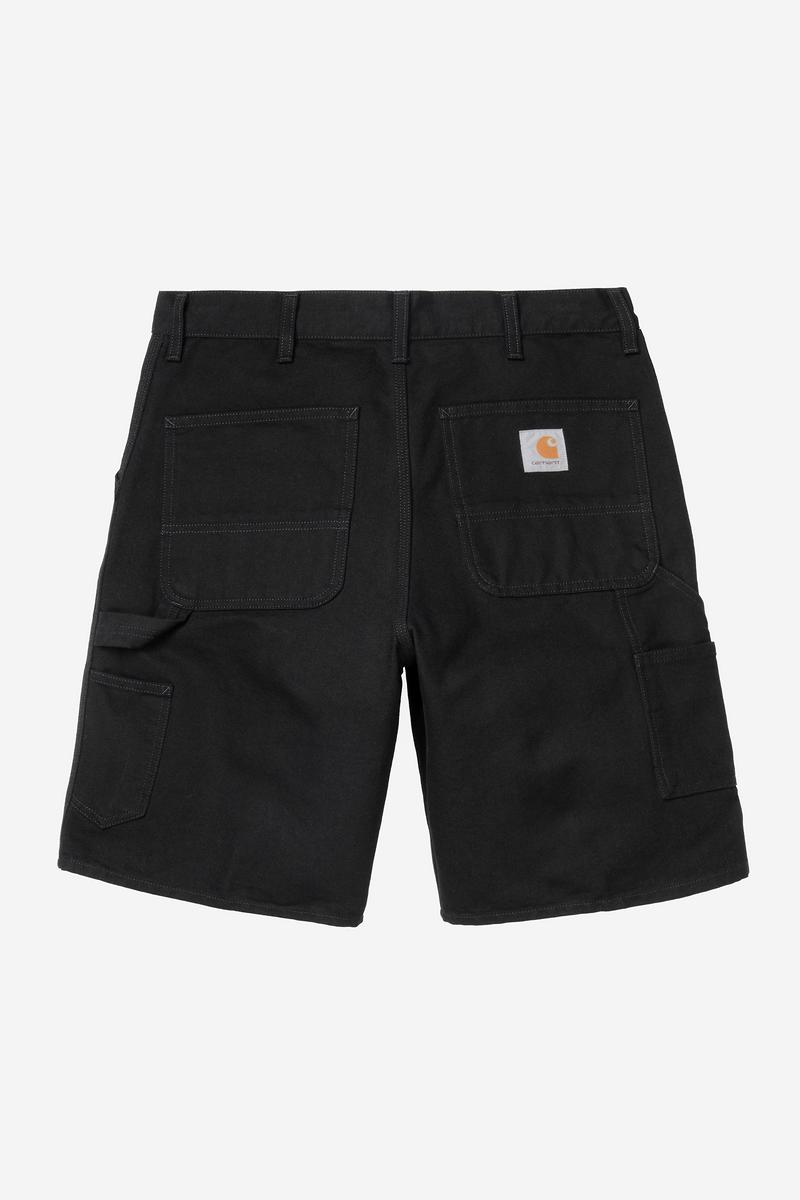 Carhartt Single Knee Short - Schwarz, gespült