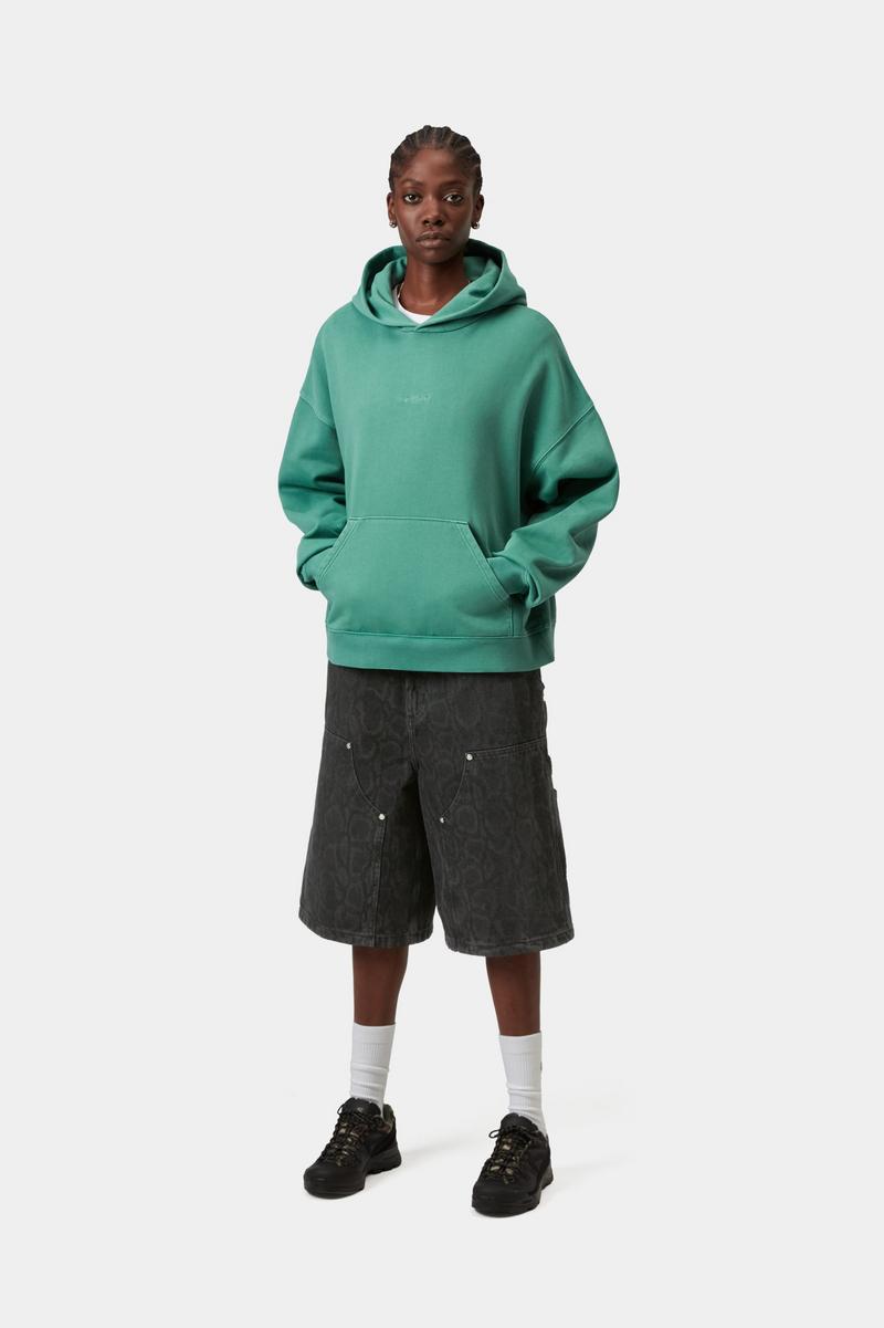 Carhartt Snake Nixon Double Knee Short - Snake Camo, Schwarz, Heavy Stone Wash