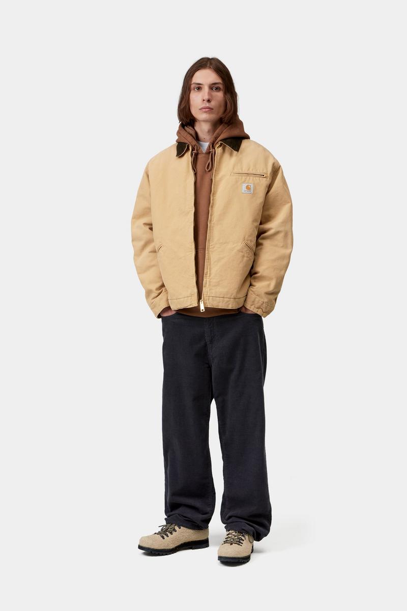 Carhartt OG Detroit Jacket - WIP Dusty H / Tobacco, Steinleinwand