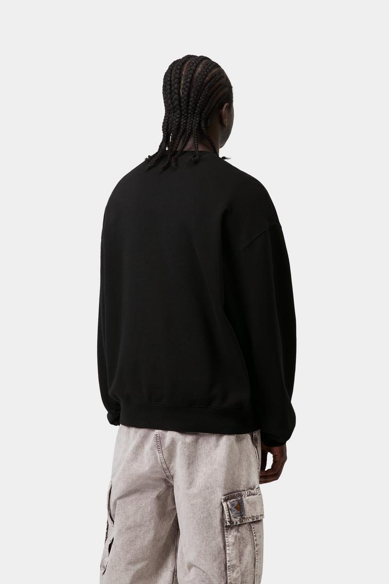 Carhartt WIP Label Sweatshirt - Schwarz