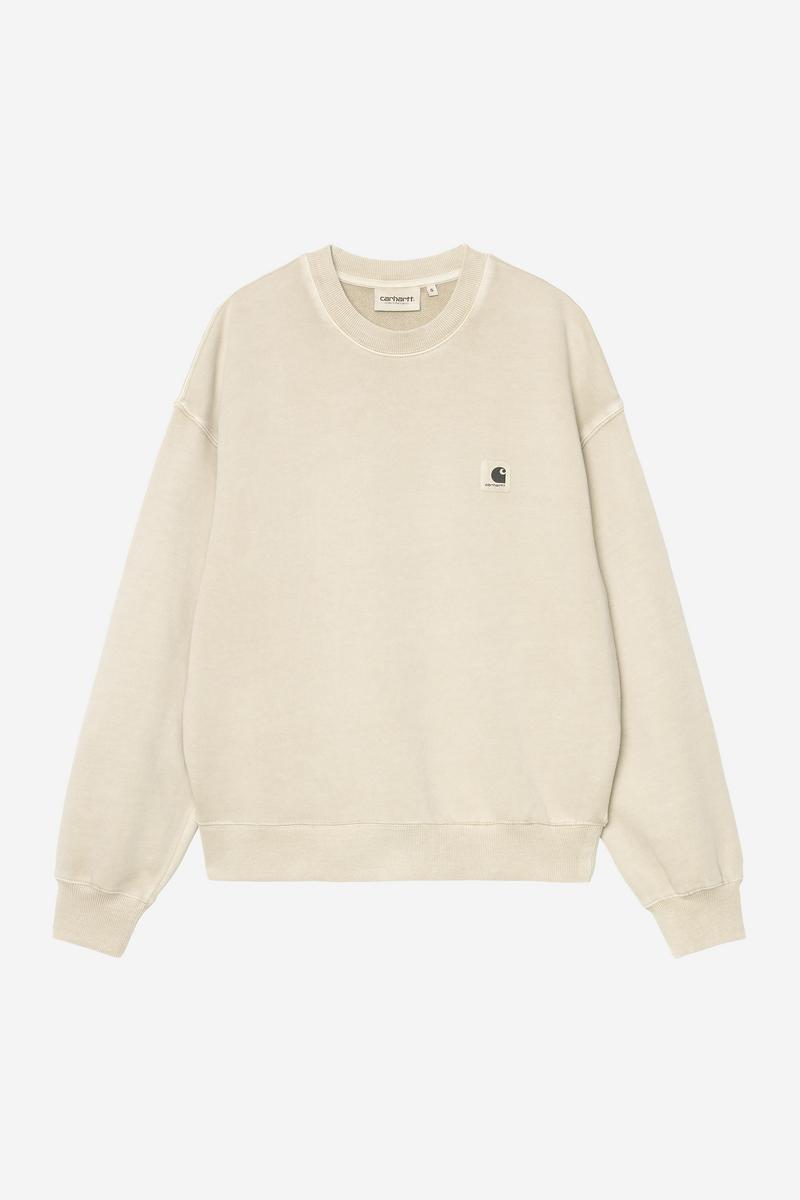 Carhartt Nelson Sweatshirt - Stein, stückgefärbt
