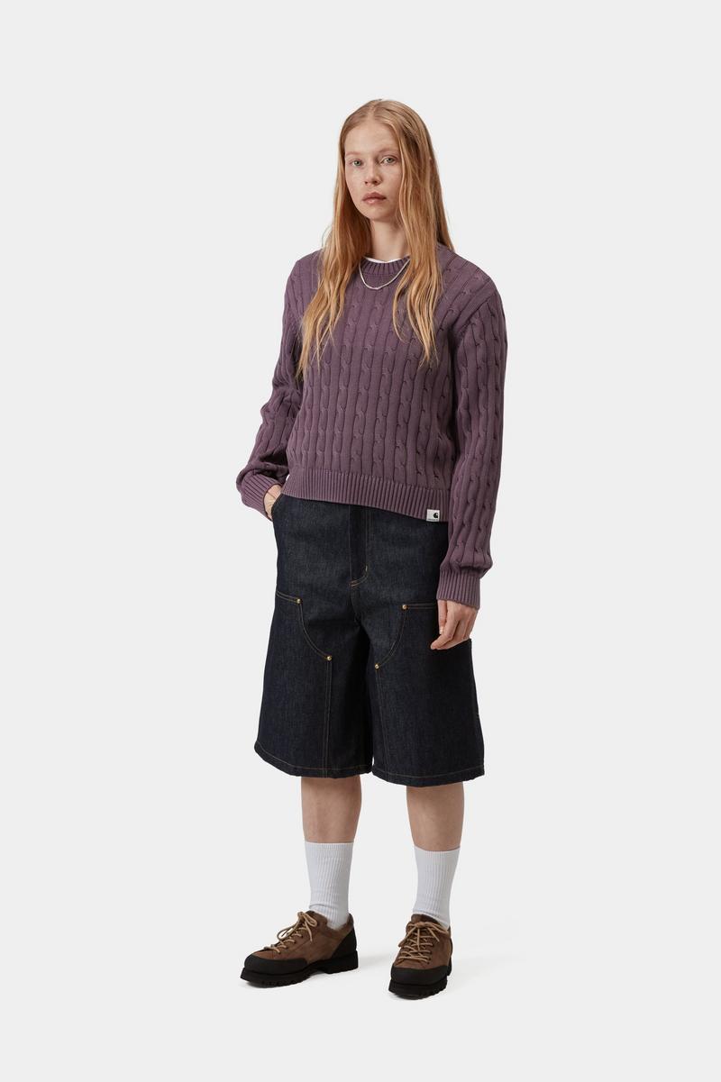 Carhartt Carter Sweater - Gemütliches Lila, stückgefärbt