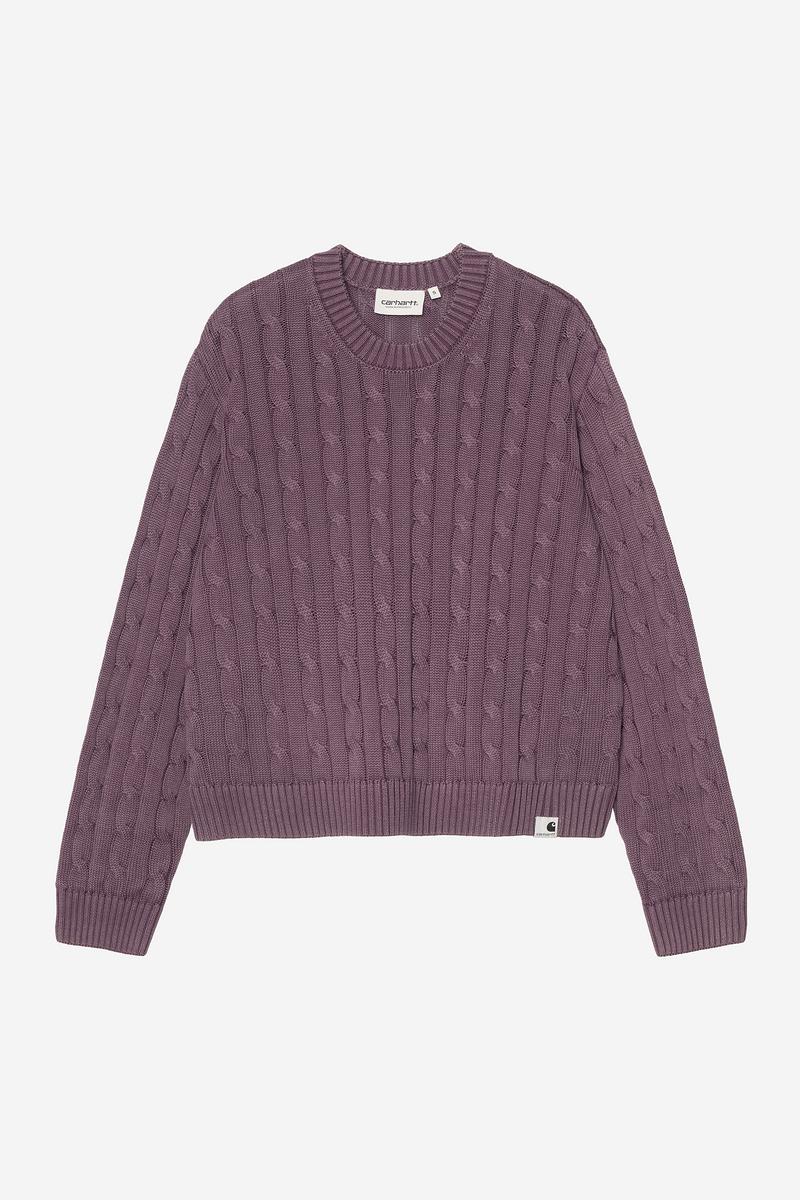 Carhartt Carter Sweater - Gemütliches Lila, stückgefärbt