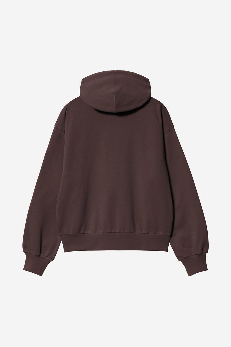 Carhartt Hooded Casey Sweatshirt - Palisander / Silber
