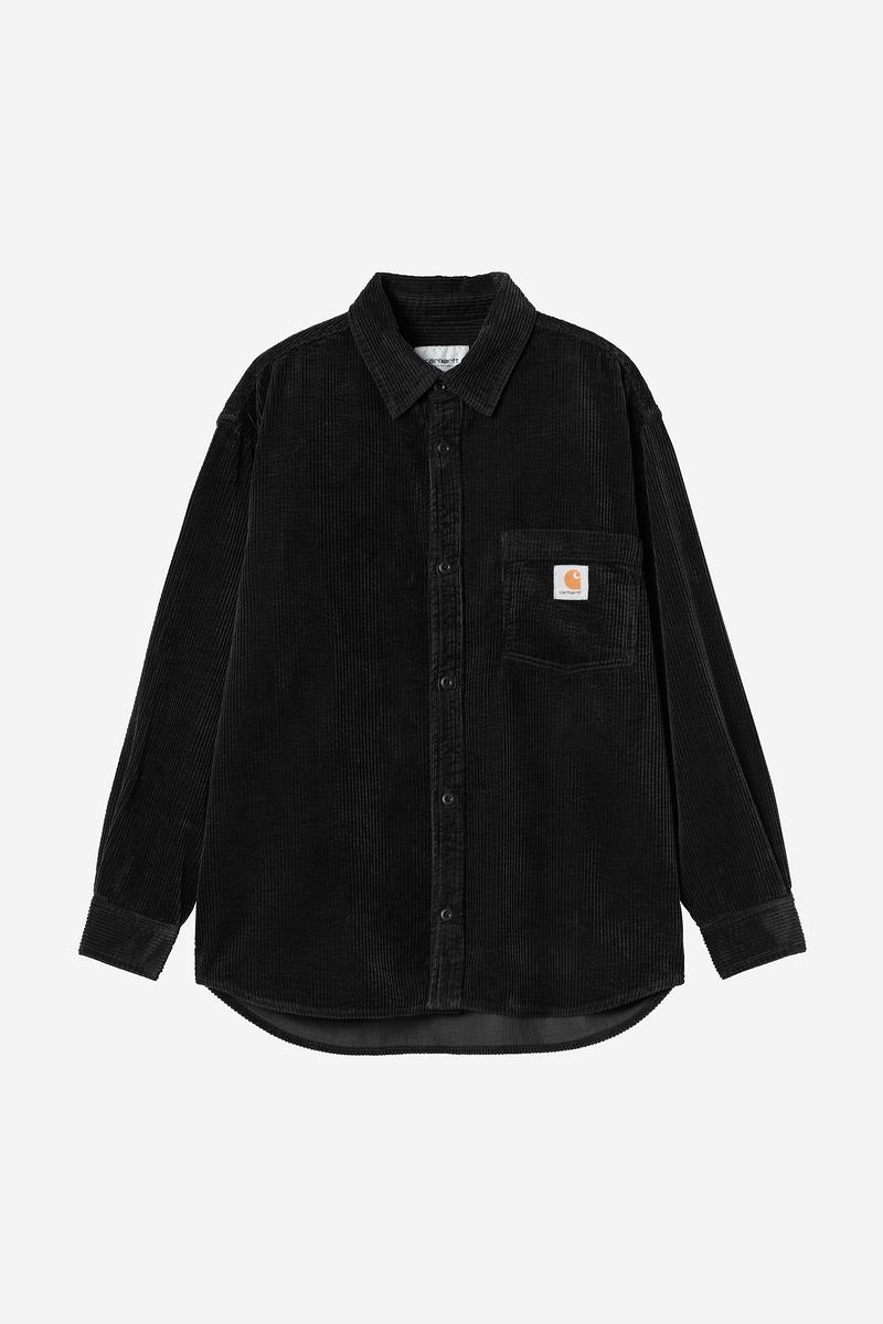 Carhartt L/S Loyde Shirt - Schwarz, gespült