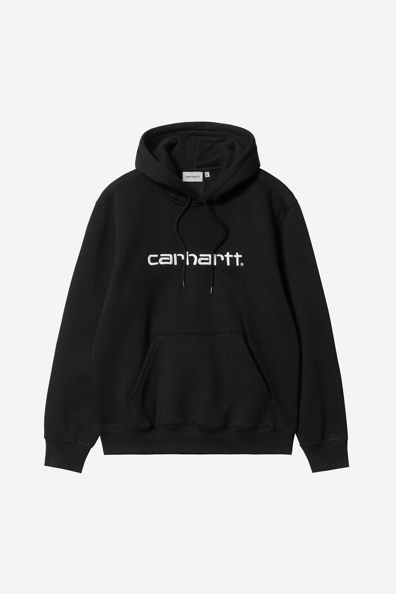 Carhartt Hooded Sweatshirt - Schwarz / Weiß