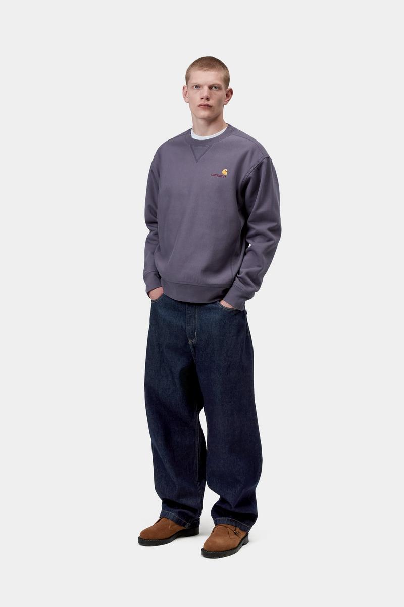 Carhartt American Script Sweatshirt - Schattiges Lila