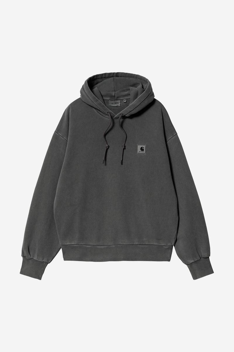 Carhartt Hooded Nelson Sweatshirt - Schwarz, stückgefärbt