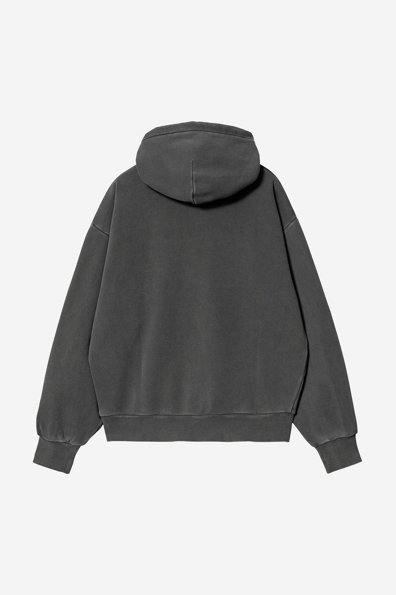Carhartt Hooded Nelson Sweatshirt - Schwarz, stückgefärbt