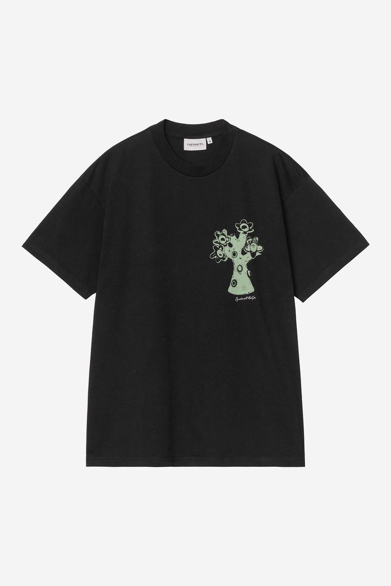 Carhartt S/S Forma T-Shirt - Schwarz, schwere Steinwäsche