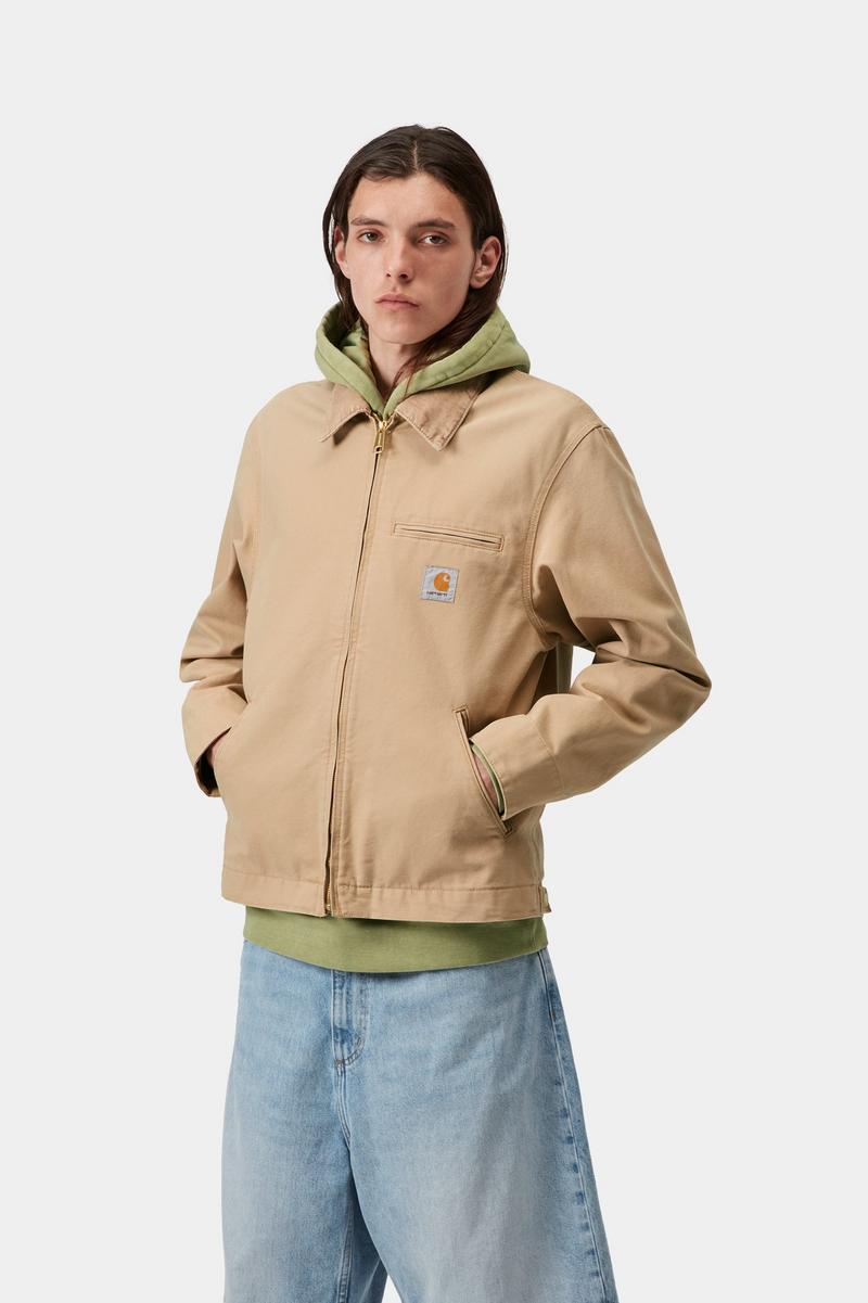Carhartt Detroit Jacket - Dusty H Brown / Dusty H Brown, Steinleinwand