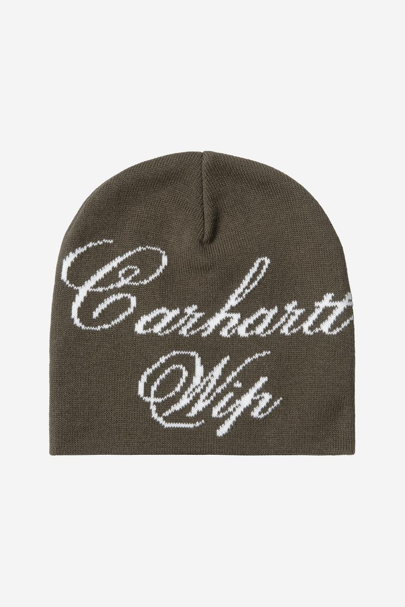 Carhartt Travon Beanie - Zypresse / Weiß