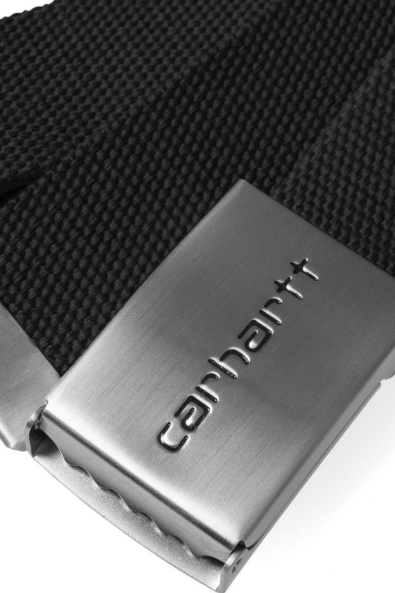 Carhartt Clip Belt Chrome - Schwarz