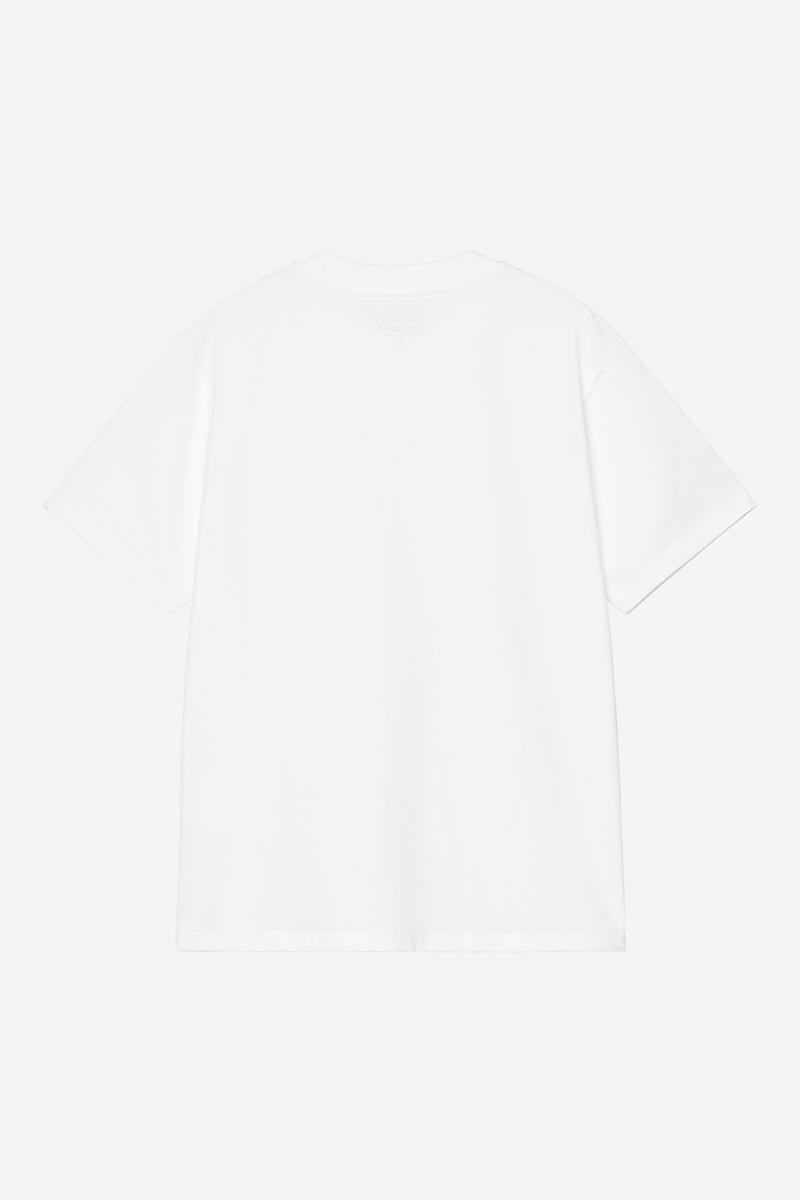Carhartt S/S Pocket Heart T-Shirt - Weiß / Rot