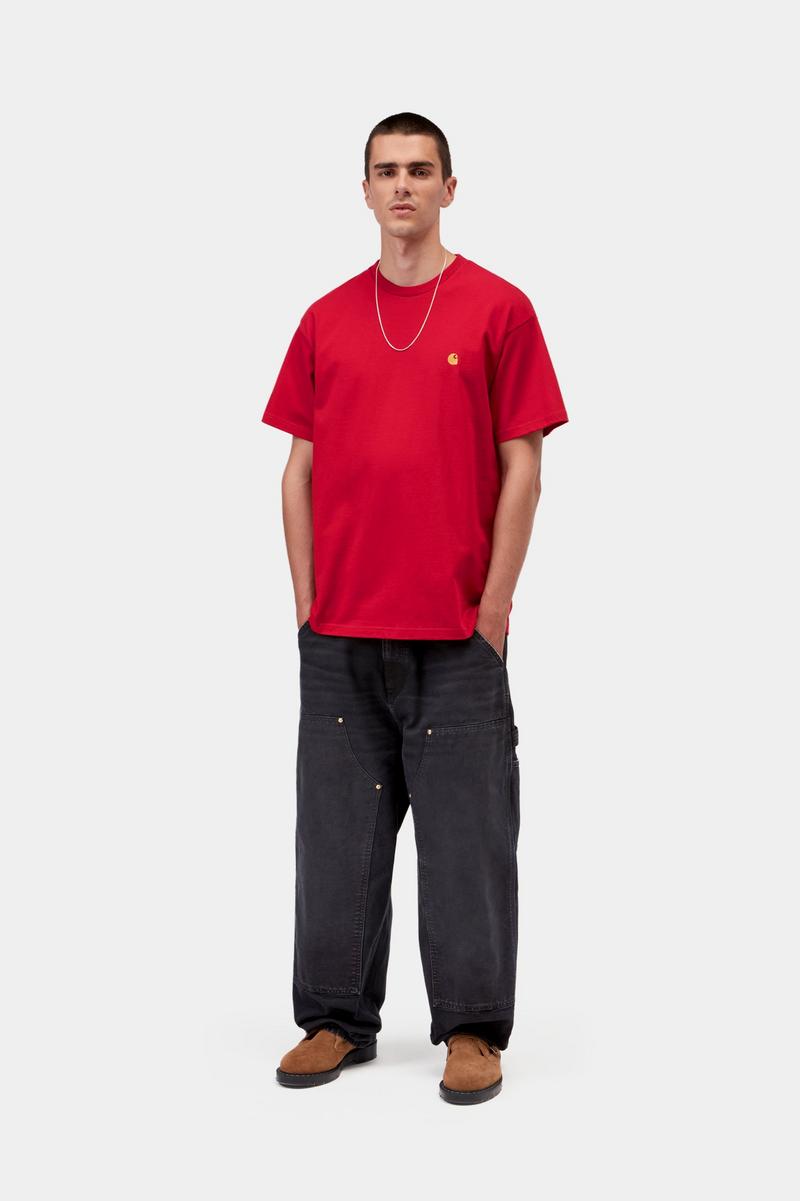 Carhartt S/S Chase T-Shirt - Chilipfeffer / Gold