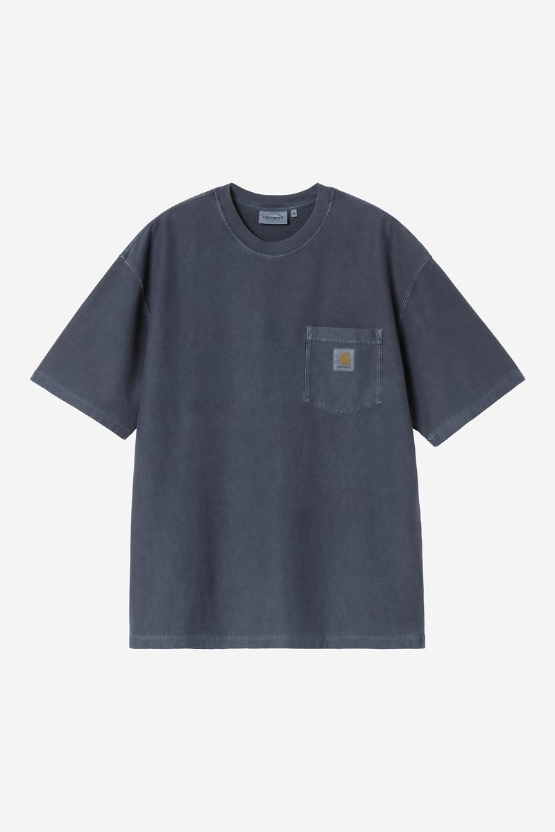 Carhartt S/S Loose Pocket T-Shirt - Dunkles Marineblau, stückgefärbt