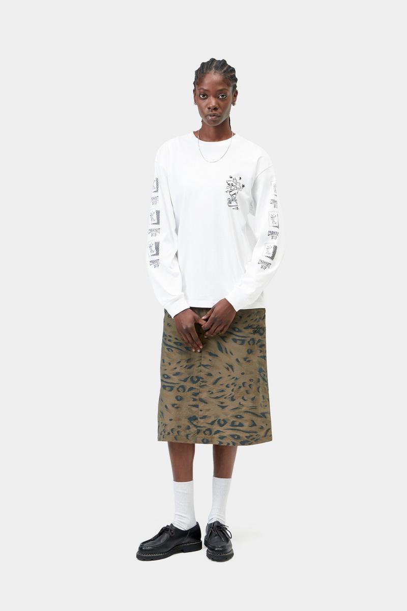 Carhartt L/S Playing Cards T-Shirt - Weiß