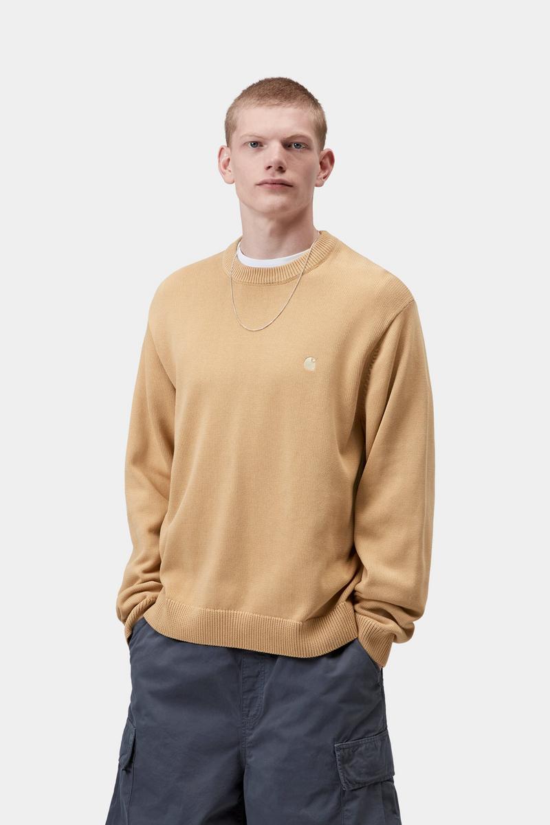 Carhartt Kori Sweater - Dusty H Brown, stückgefärbt