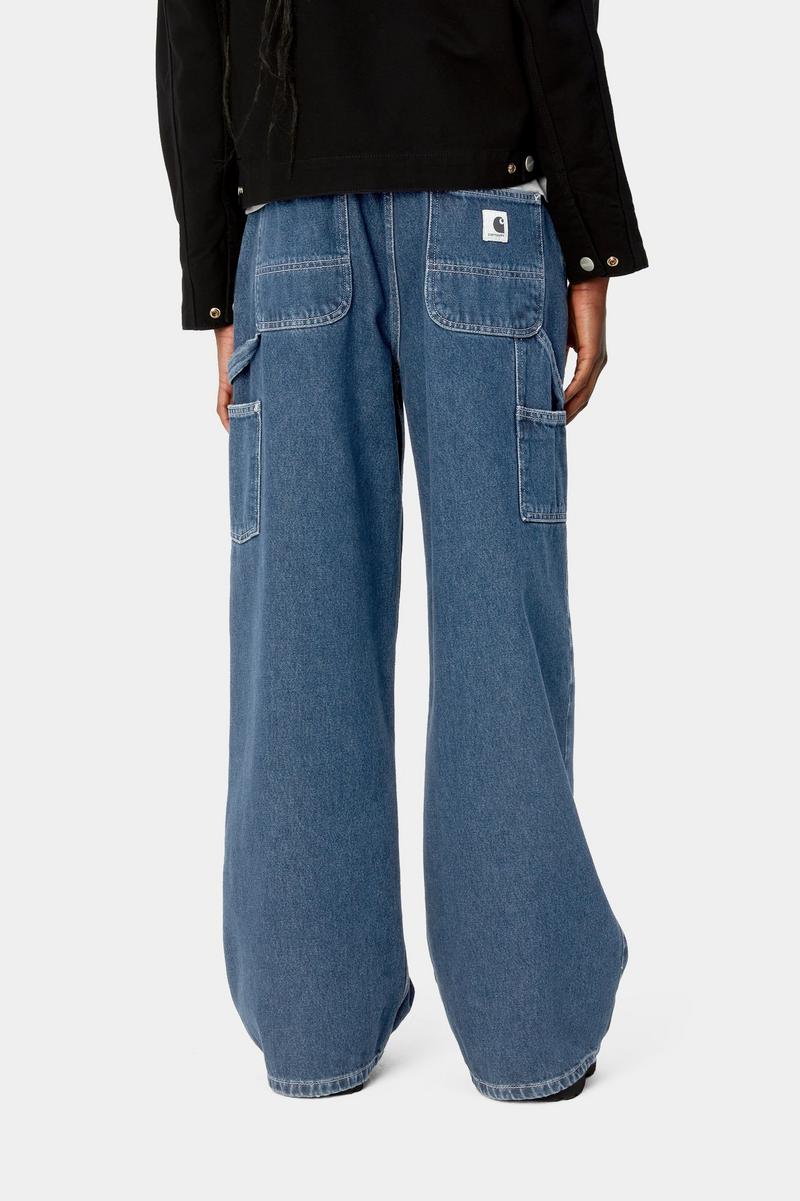 Carhartt Jens Pant - Blau, Stonewashed