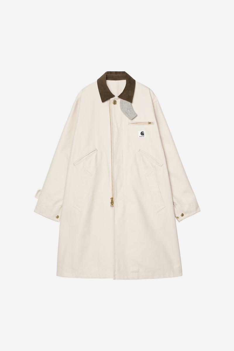 Carhartt sacai x WIP Duck Coat - Sacai-Elfenbein